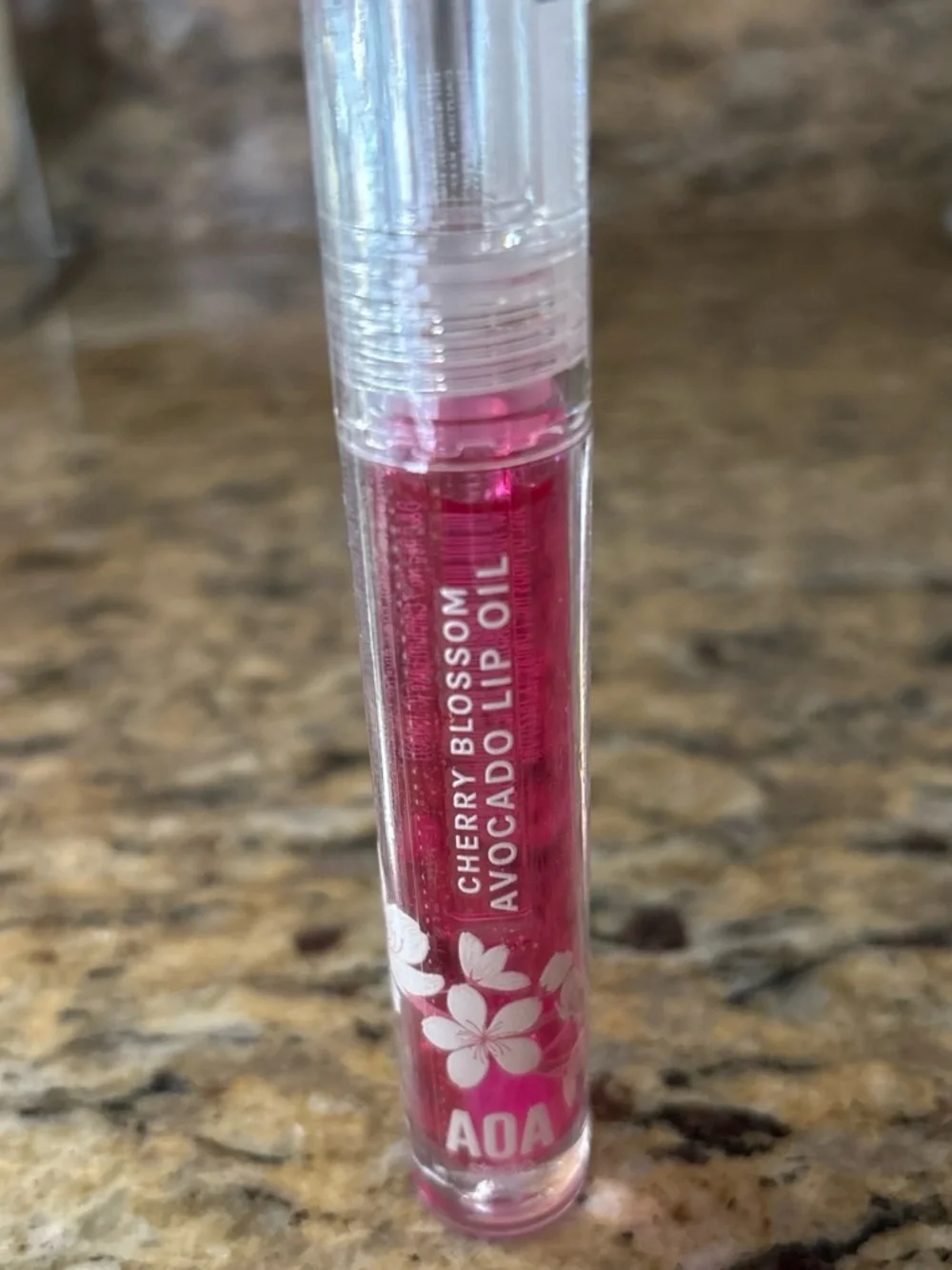 Cherry Blossom Avocado Lip Oil — Vibrant Pink Hydrating Gloss